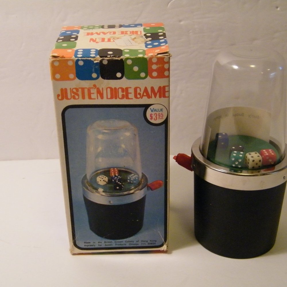 Vintage As New Hand Held Dice Game by Juste N Dice